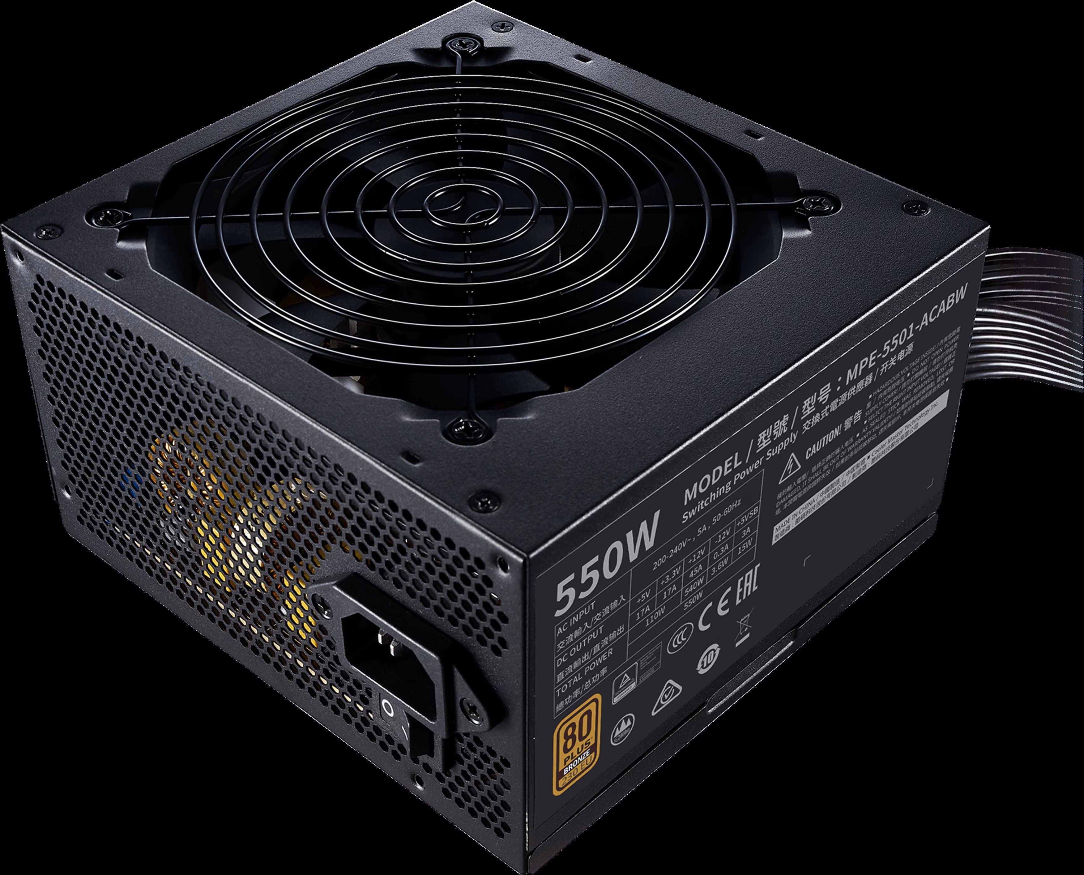 Refurbished Cooler Master MWE 550 Bronze - V2 230V Refurbished Cooler Master MWE 550 Bronze - V2 230V